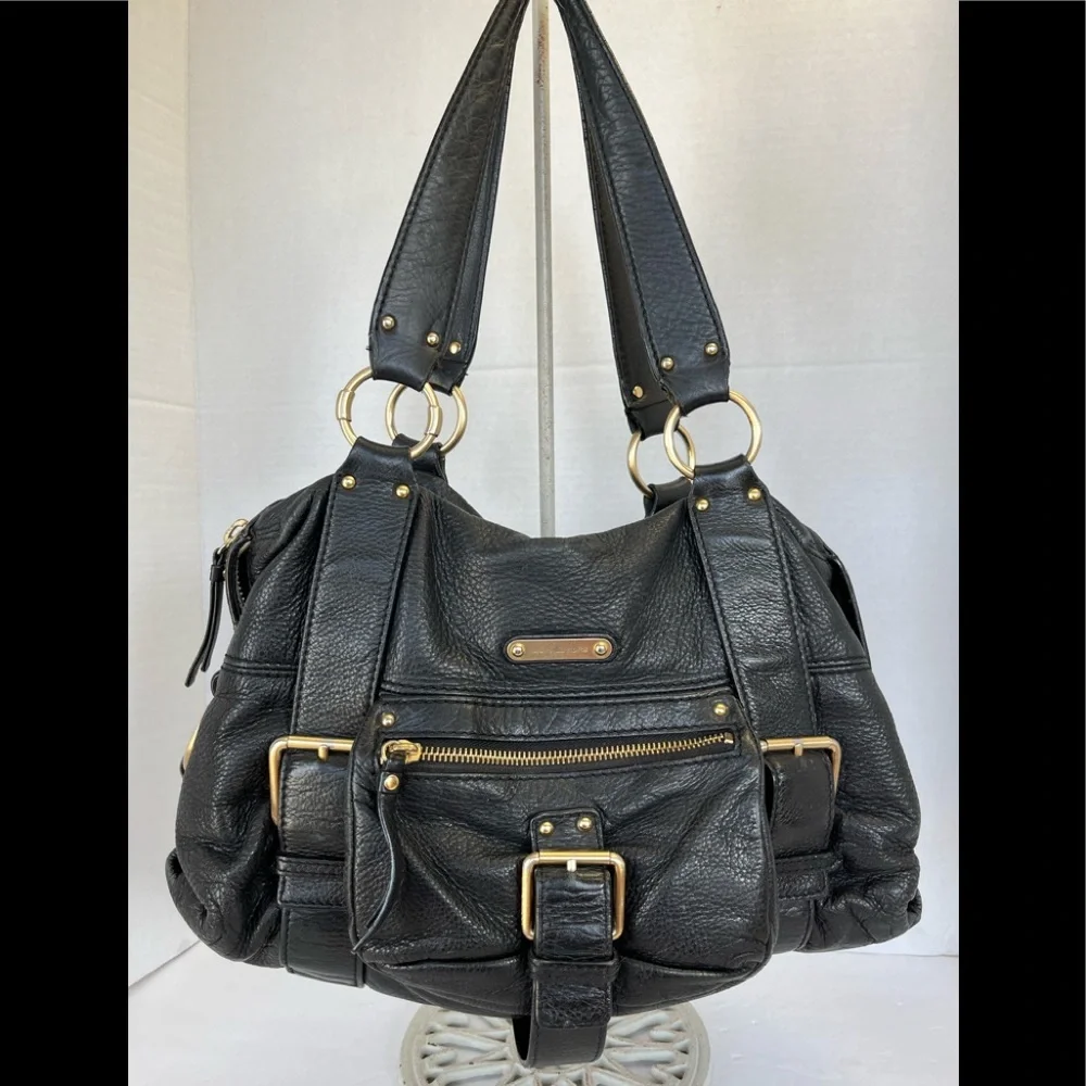 Michael Kors Black Buckle Satchel